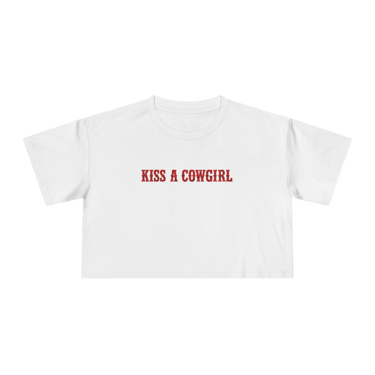 Kiss a Cowgirl Crop Tee.
