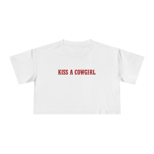 Kiss a Cowgirl Crop Tee.