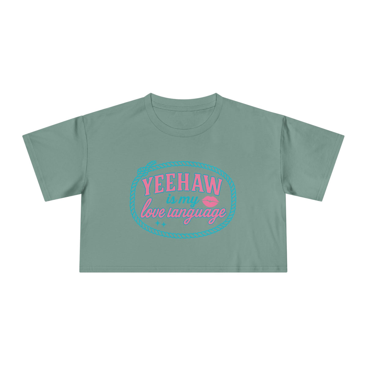 Yeehaw Is My Love Language Crop Tee.