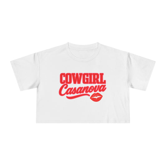 Cowgirl Casanova Crop Tee.