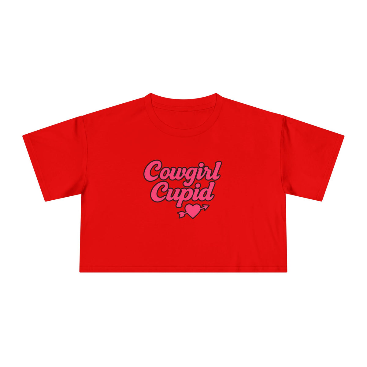 Cowgirl Cupid Crop Tee.