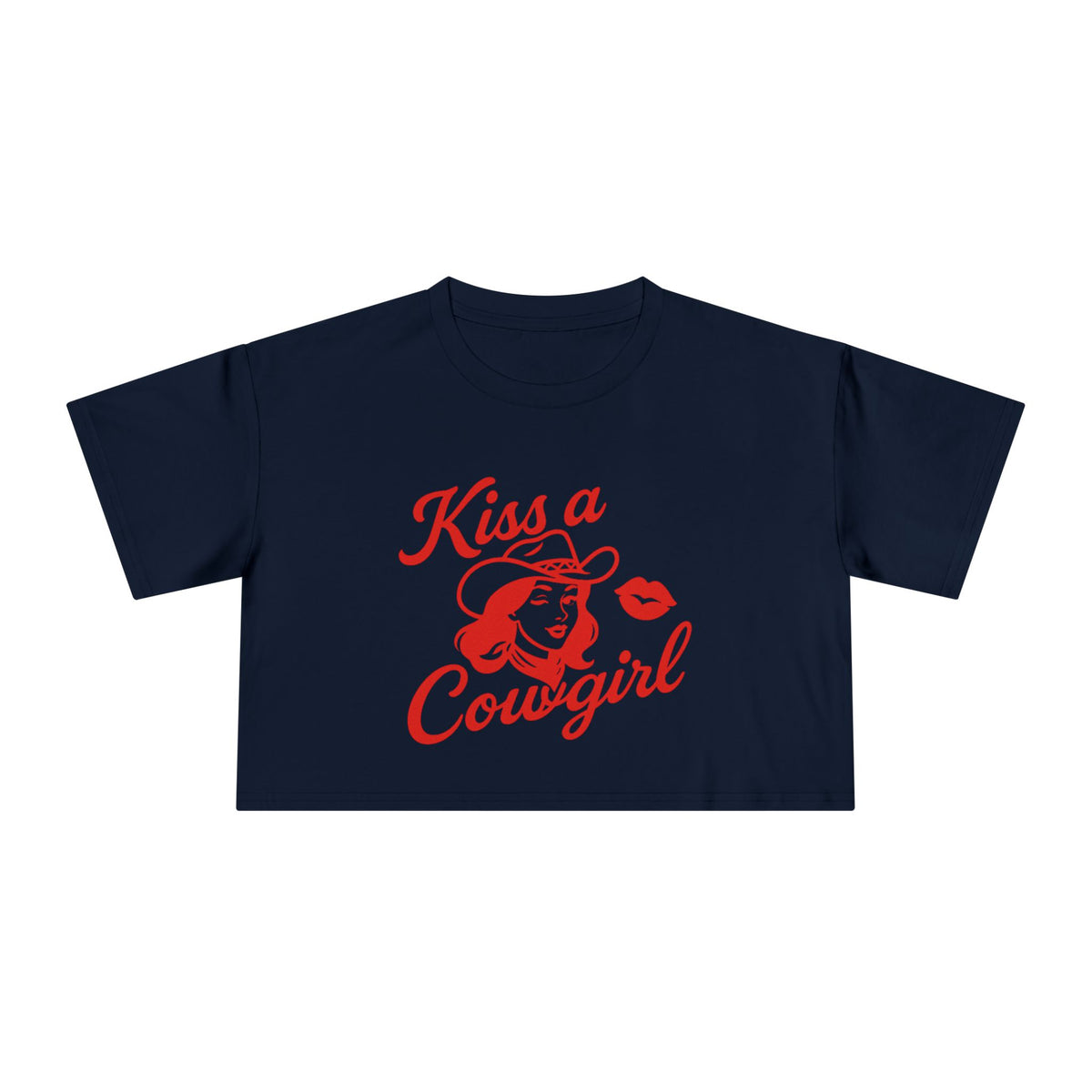 Kiss a Cowgirl Crop Tee.