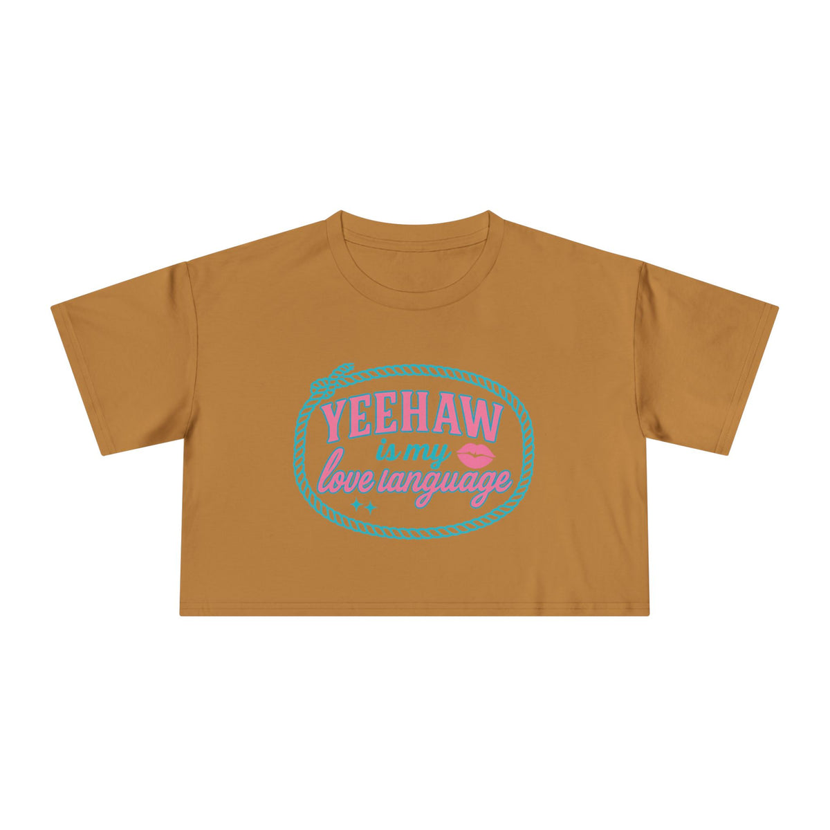 Yeehaw Is My Love Language Crop Tee.