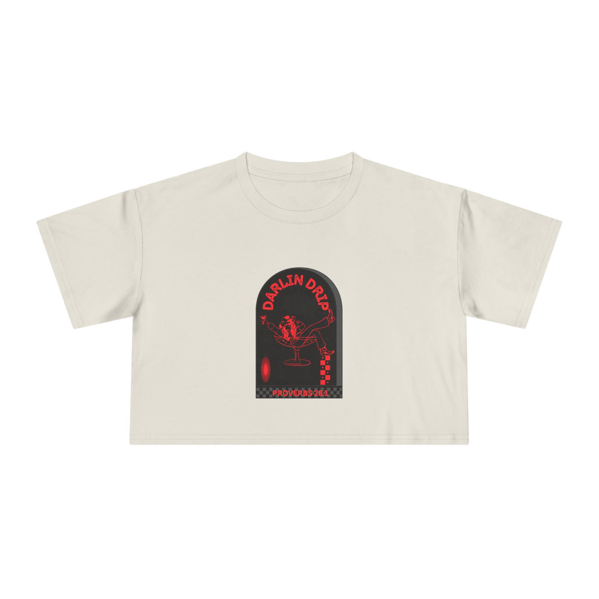 Darlin’ Drip Crop Tee.