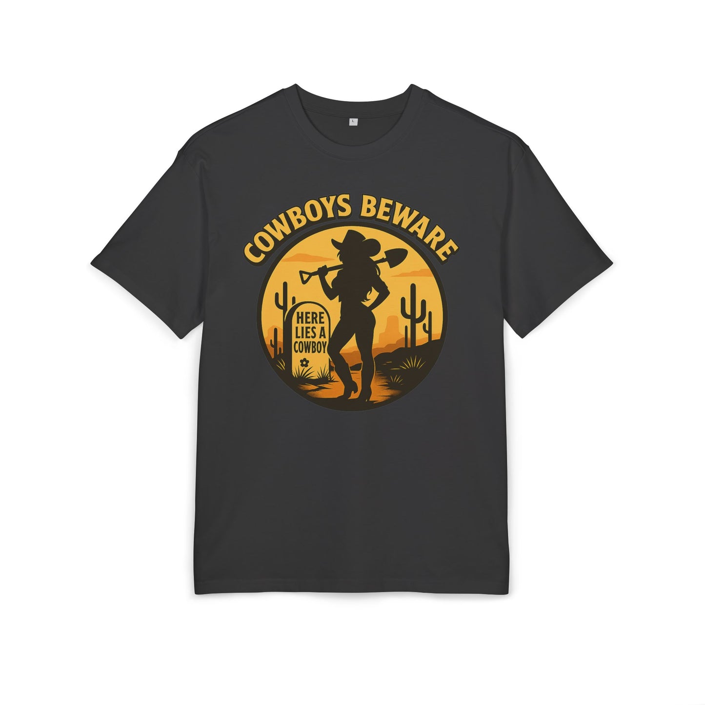 Cowboys Beware (Gravesite) Oversize Tee.