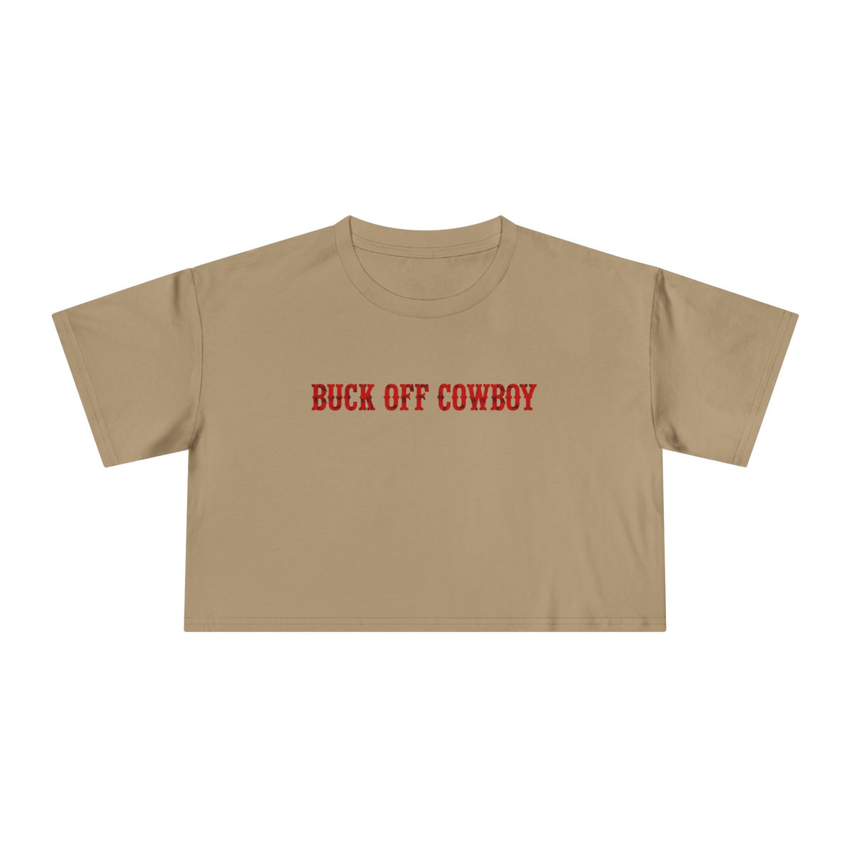 Buck Off Cowboy Crop Tee.