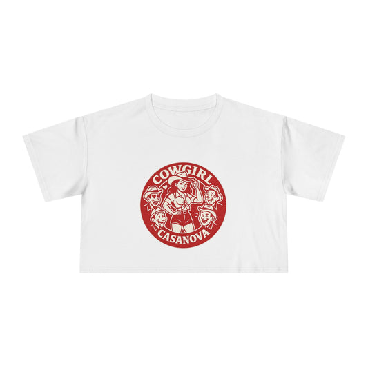 Cowgirl Casanova Crop Tee.