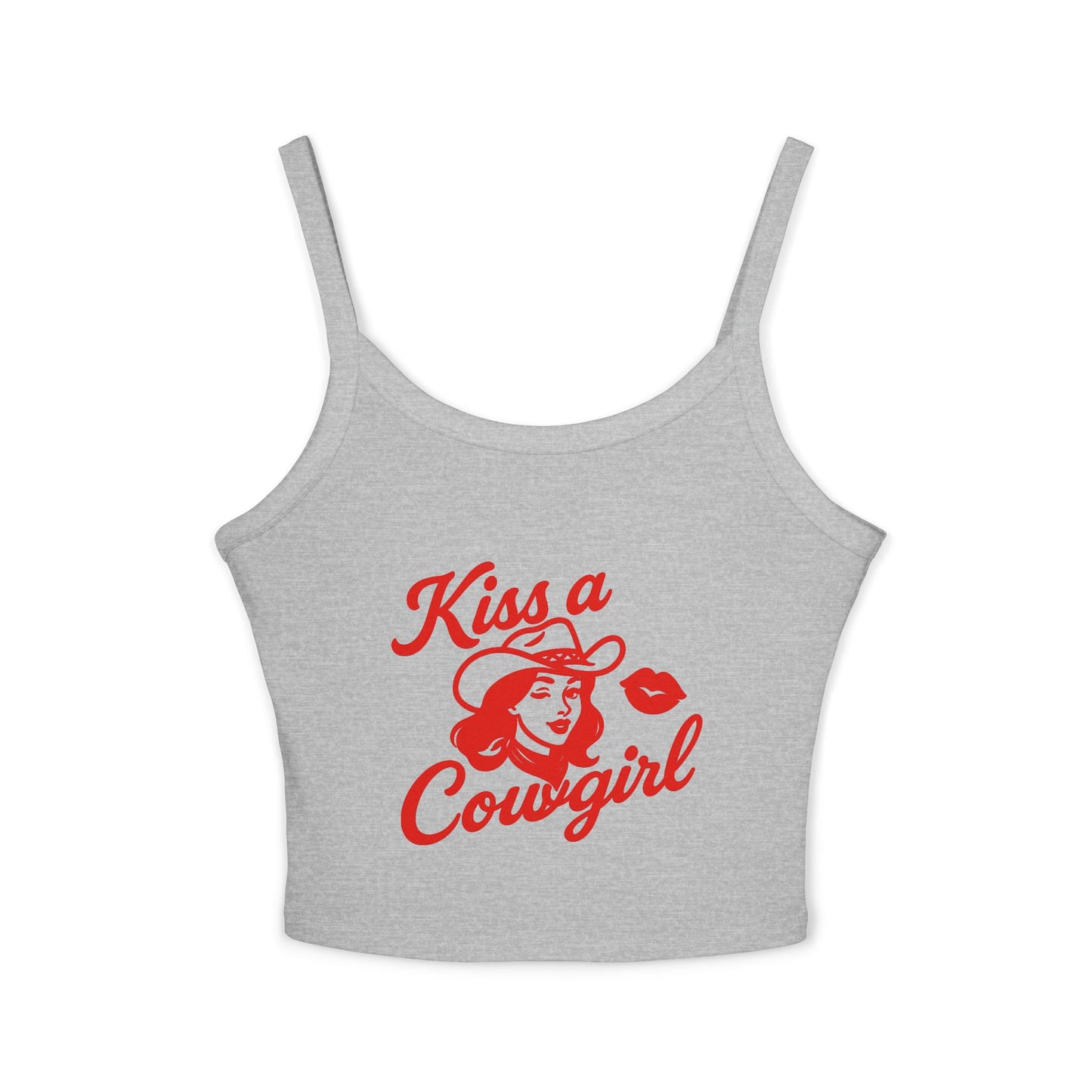 Kiss a Cowgirl Spaghetti Strap Tank.