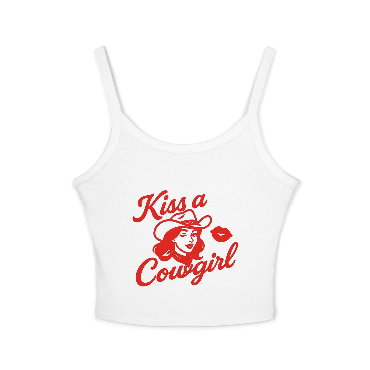 Kiss a Cowgirl Spaghetti Strap Tank.