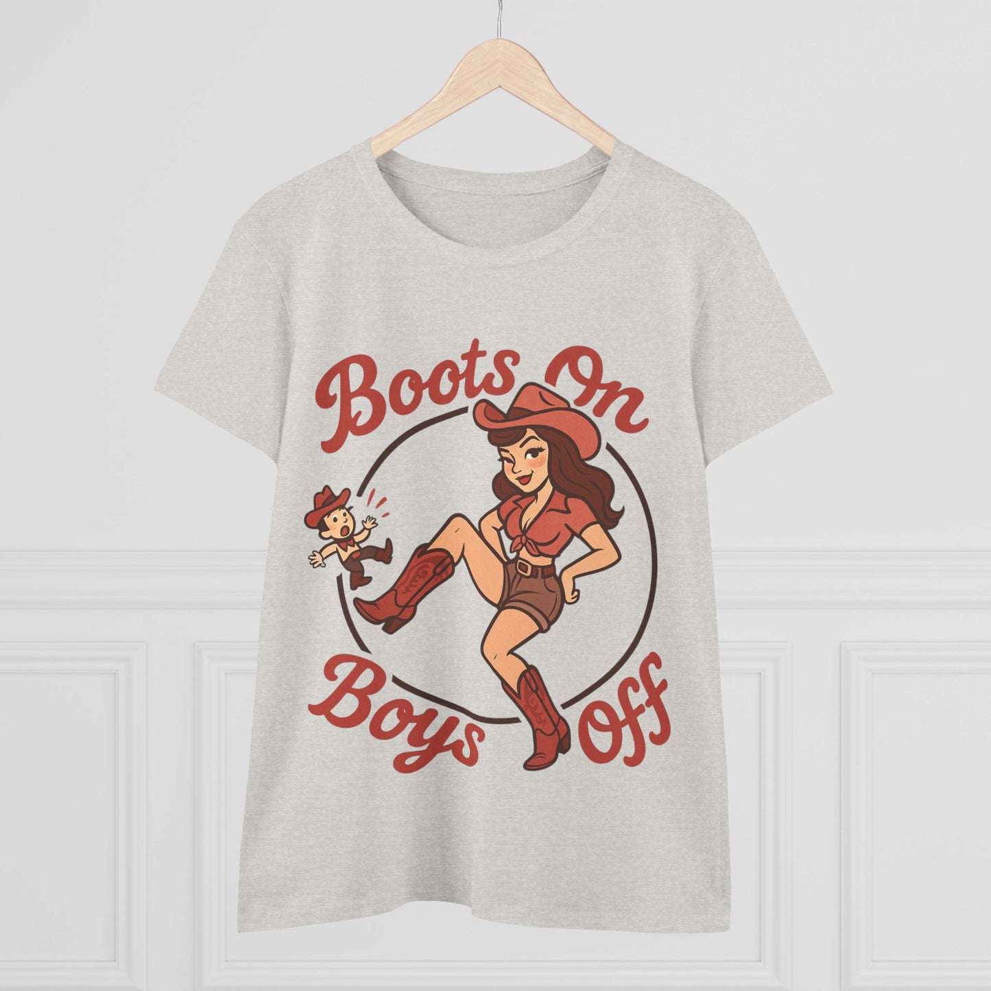 “Boots On Boys Off” Tee.