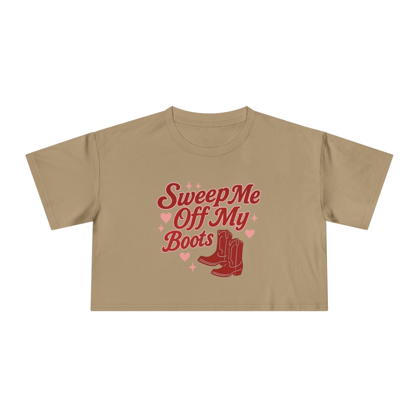 Sweep Me Off My Boots Crop Tee.