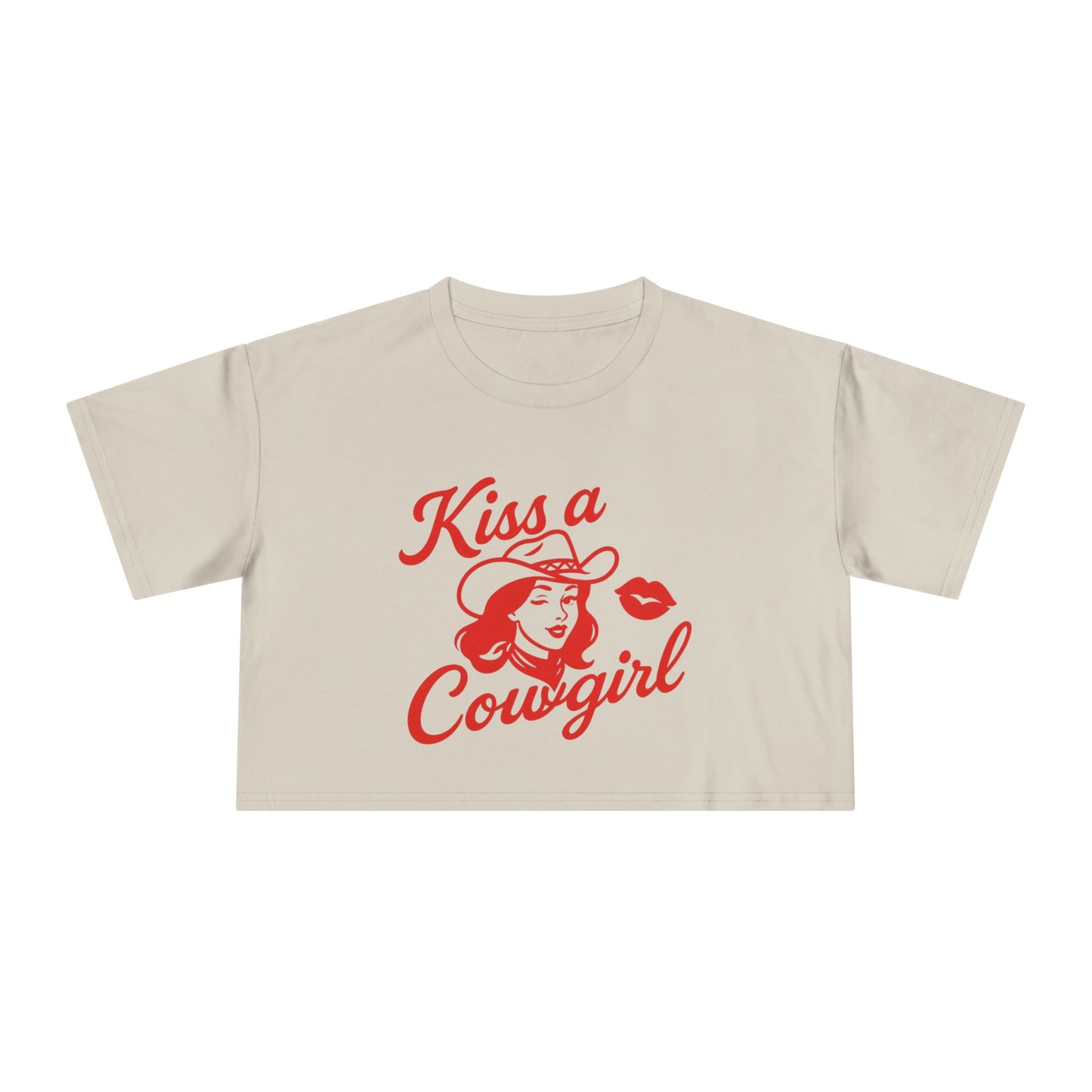 Kiss a Cowgirl Crop Tee.