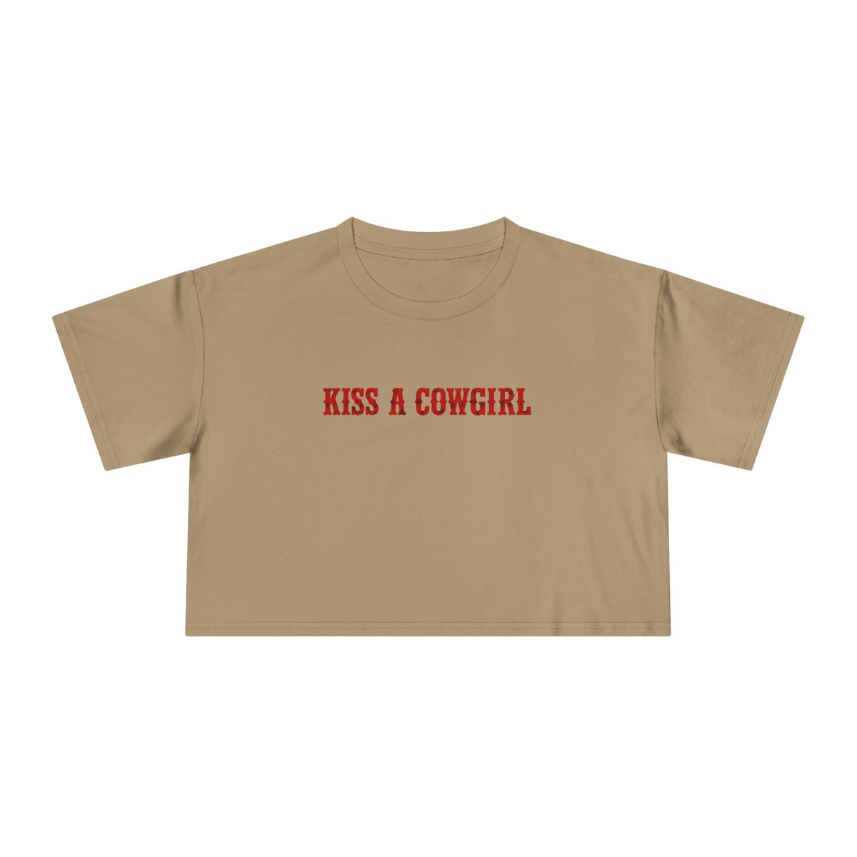 Kiss a Cowgirl Crop Tee.