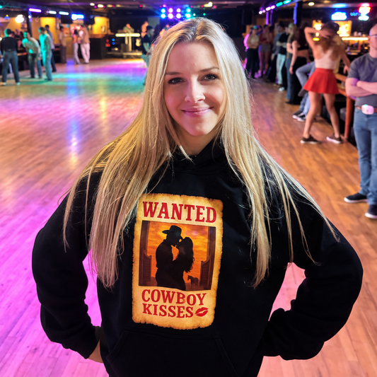 Wanted Cowboy Kisses Hoodie