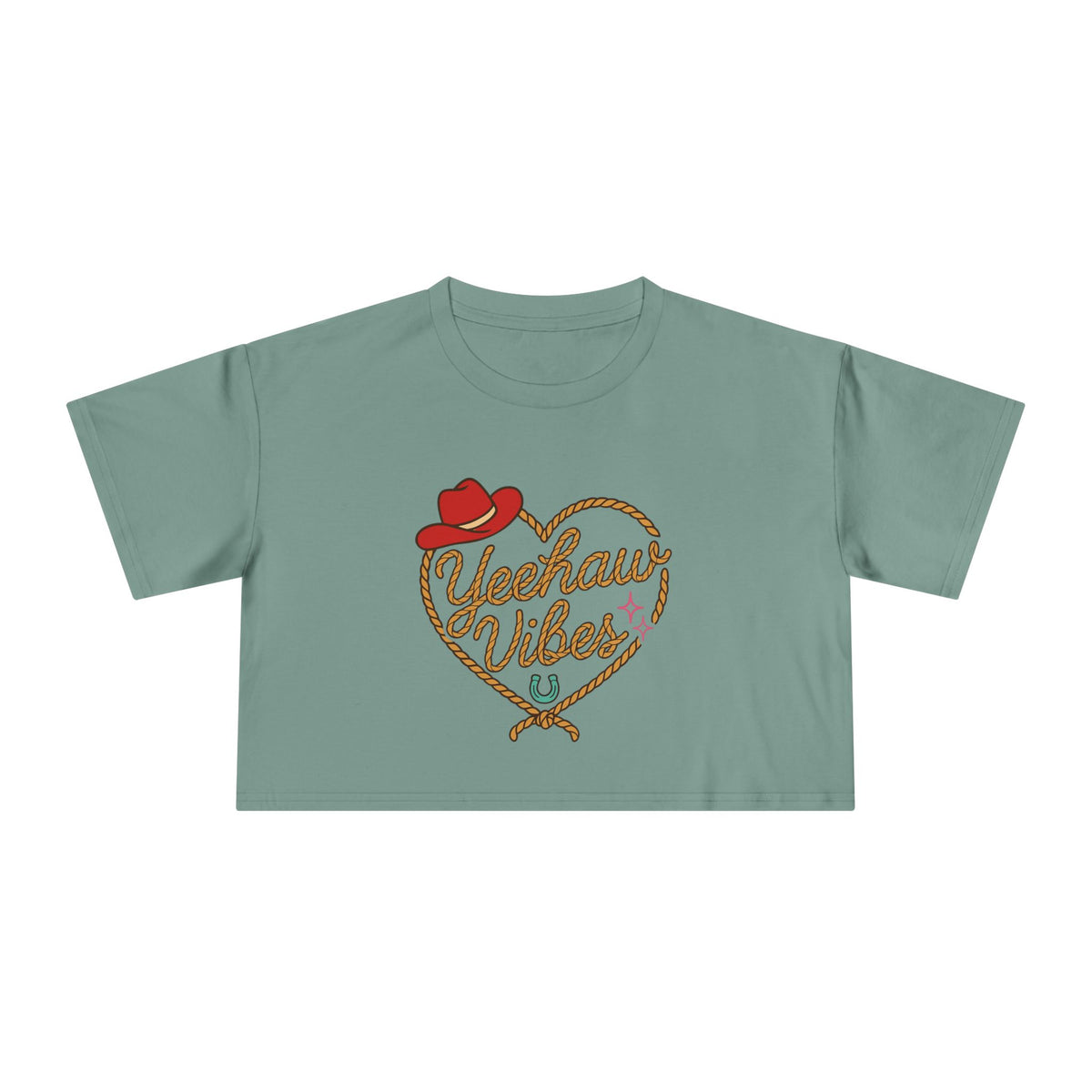Yeehaw Vibes Crop Tee.
