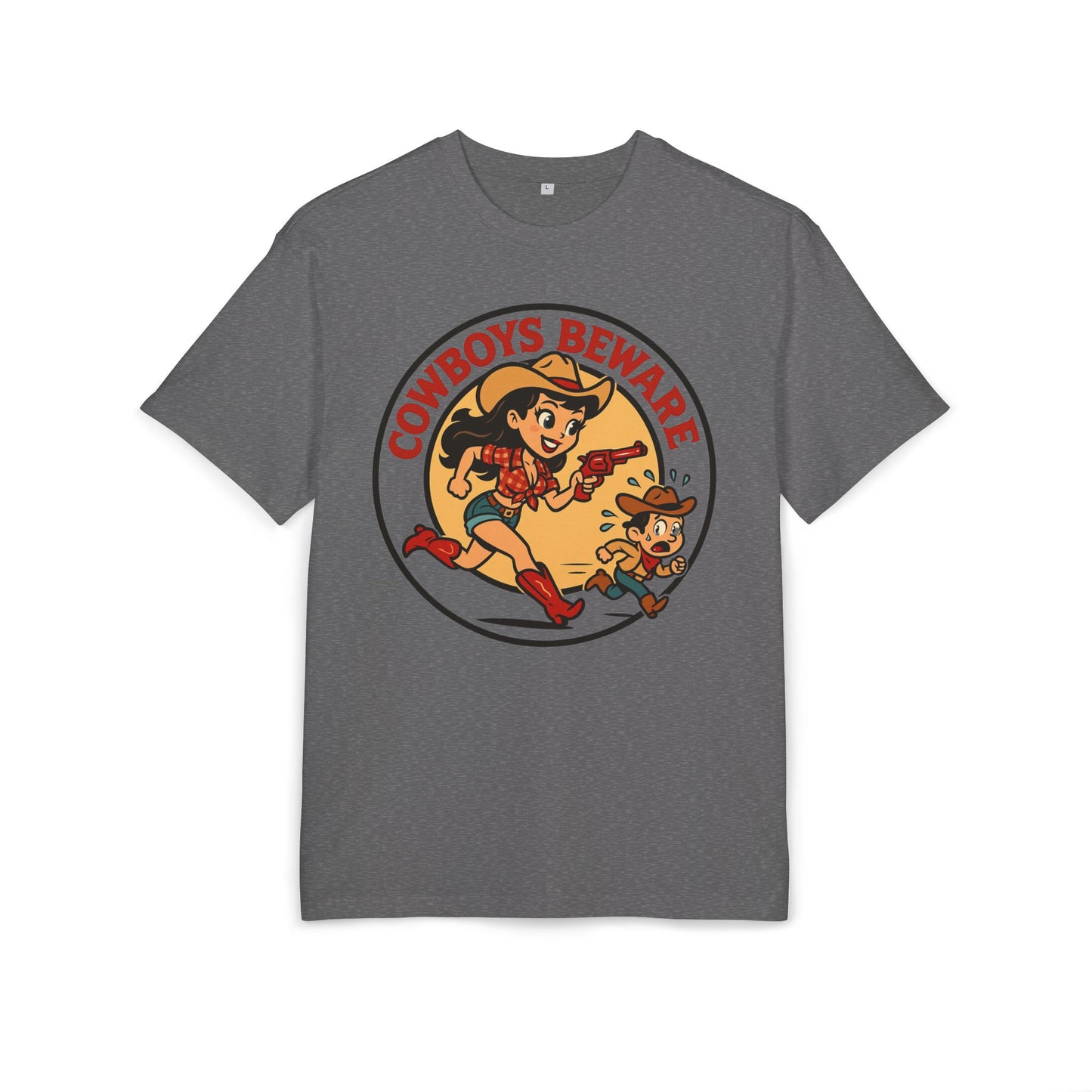 Cowboys Beware Oversize Tee.