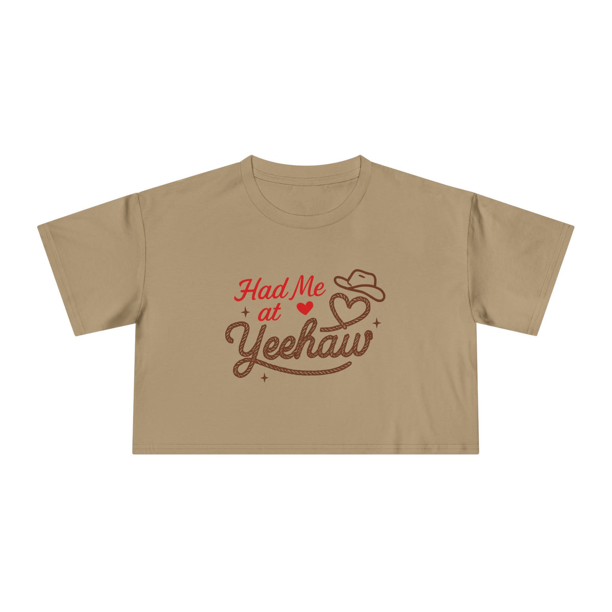 Had Me at Yeehaw Crop Tee.
