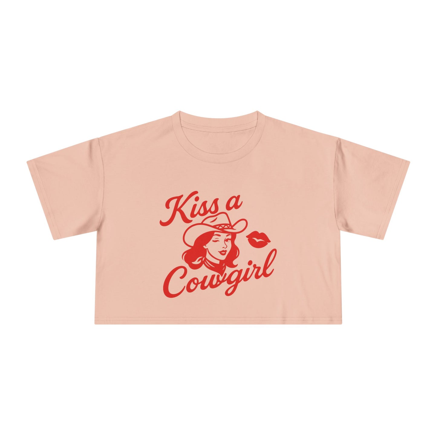 Kiss a Cowgirl Crop Tee.
