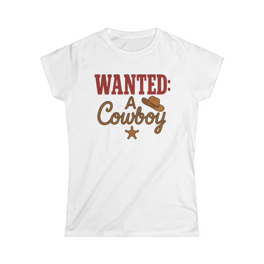 Wanted: A Cowboy Softstyle Tee.