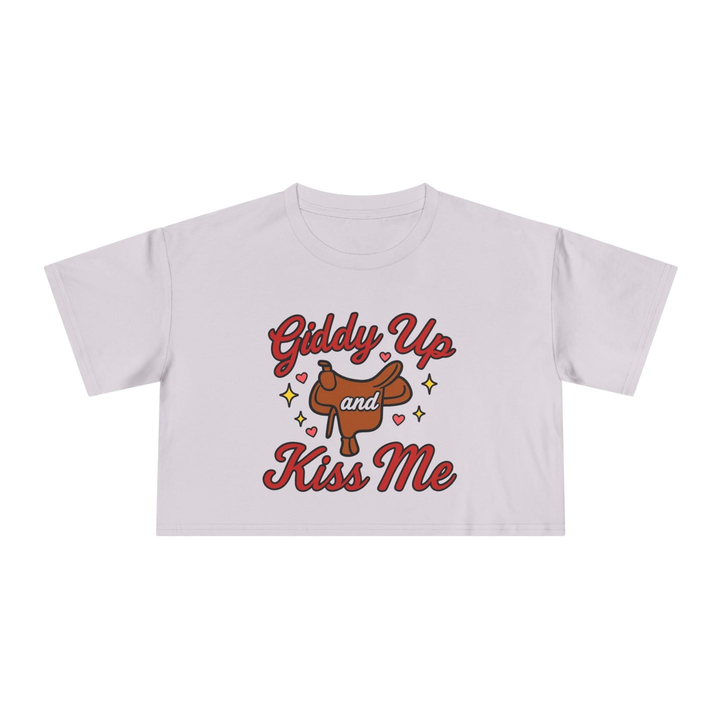 Giddy Up and Kiss Me Crop Tee