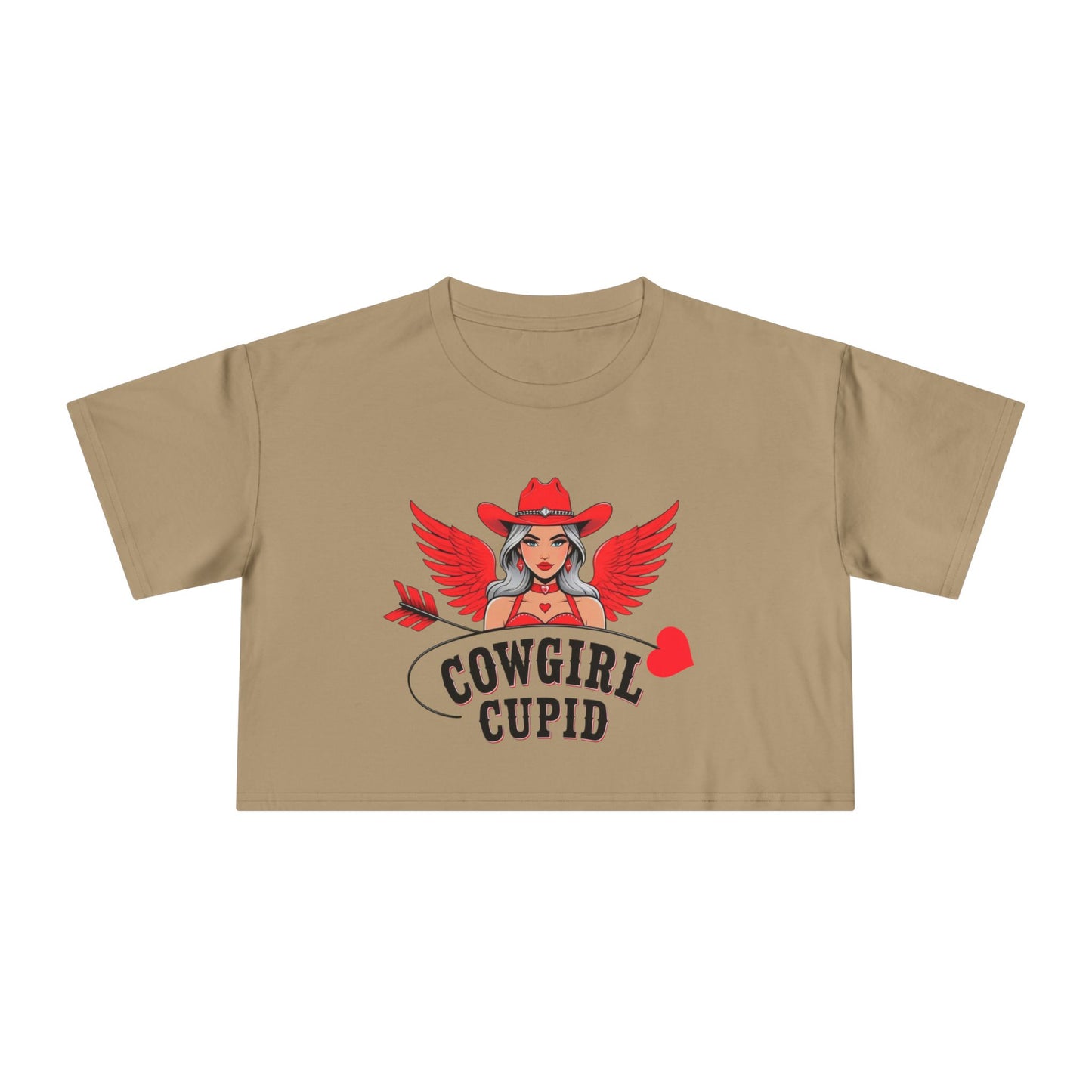 Cowgirl Cupid Crop Tee.