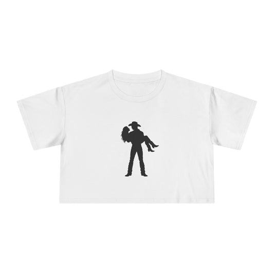"Sweep Me Off My Boots" Crop Tee.