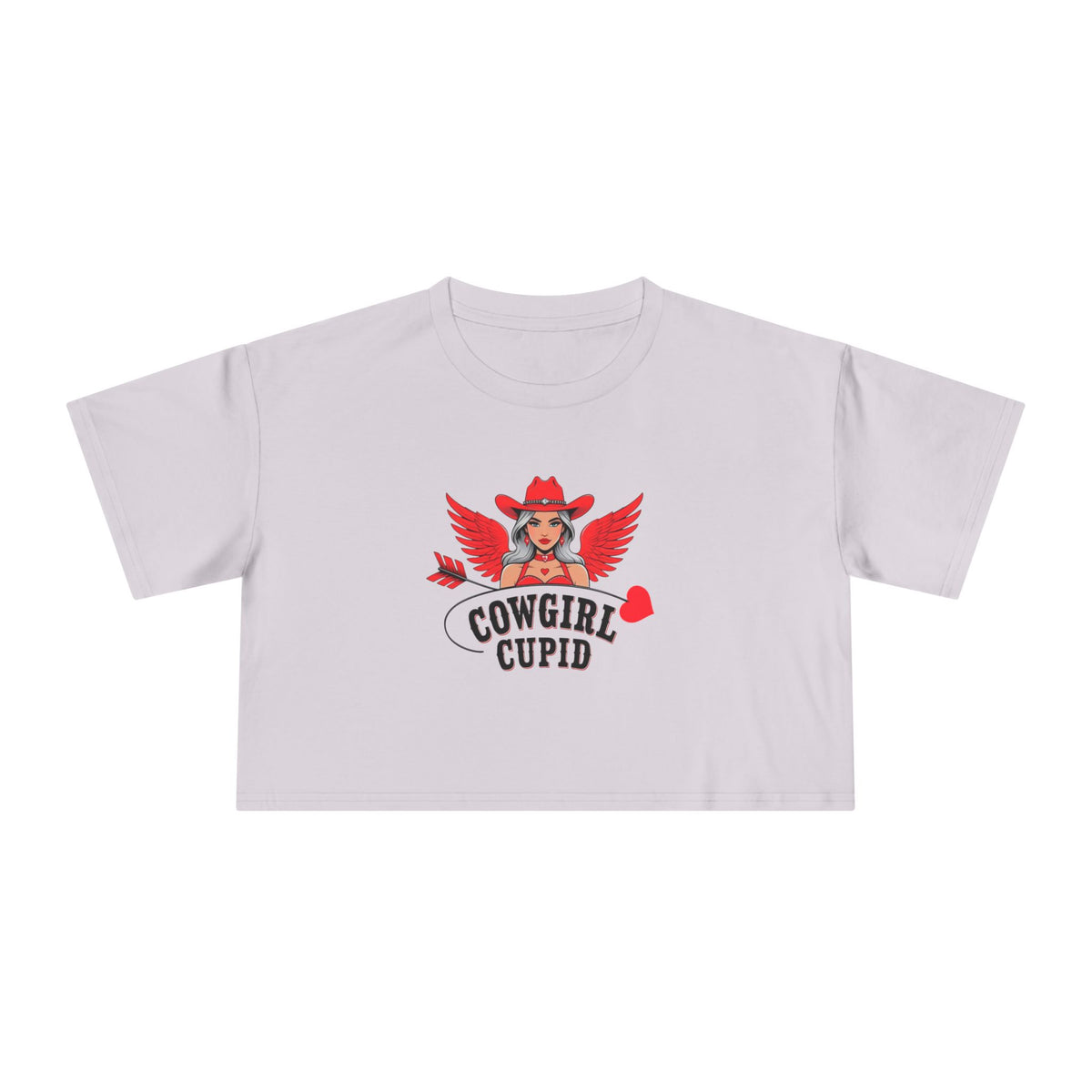 Cowgirl Cupid Crop Tee.