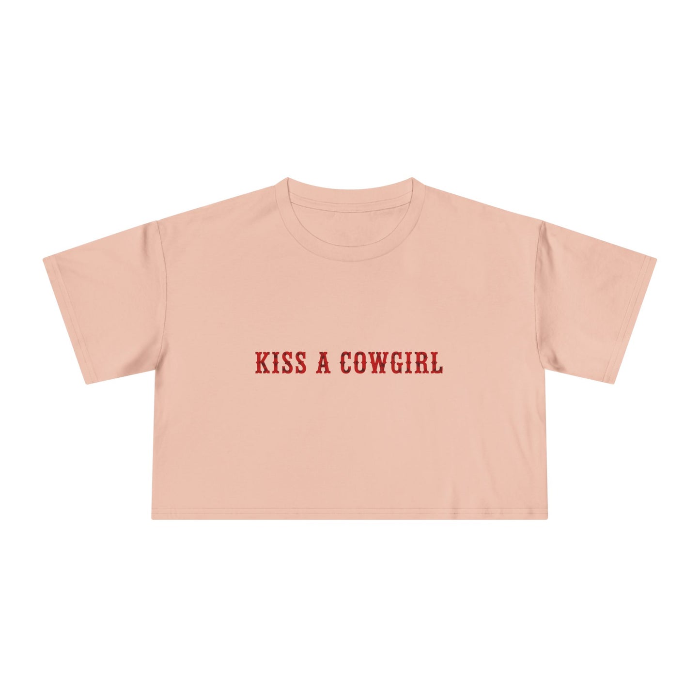 Kiss a Cowgirl Crop Tee