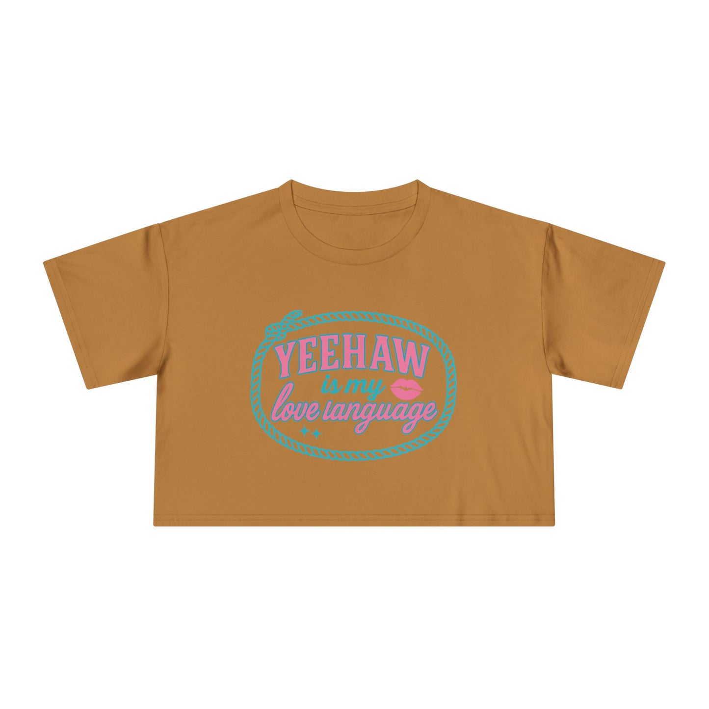 Yeehaw Is My Love Language Crop Tee.