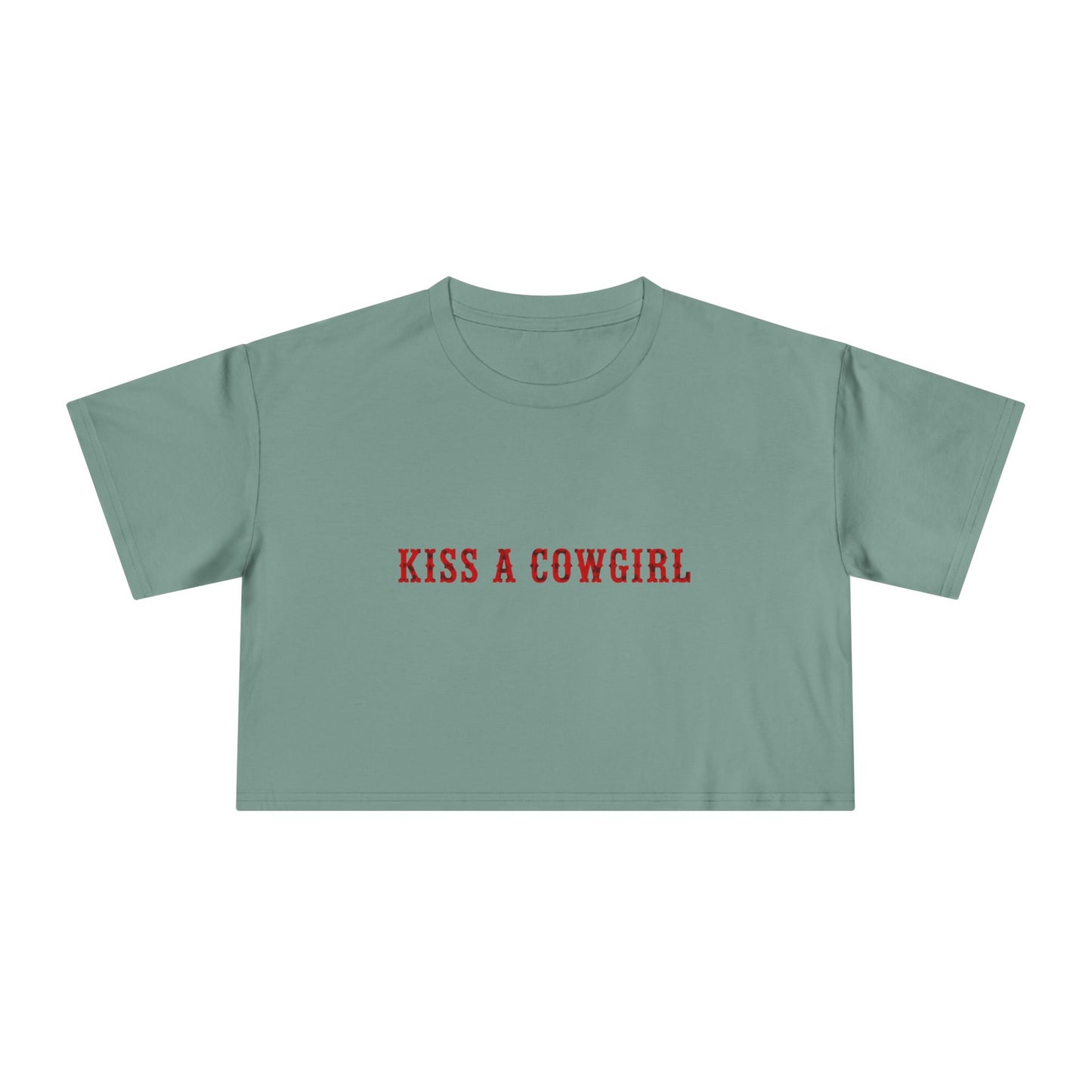 Kiss a Cowgirl Crop Tee