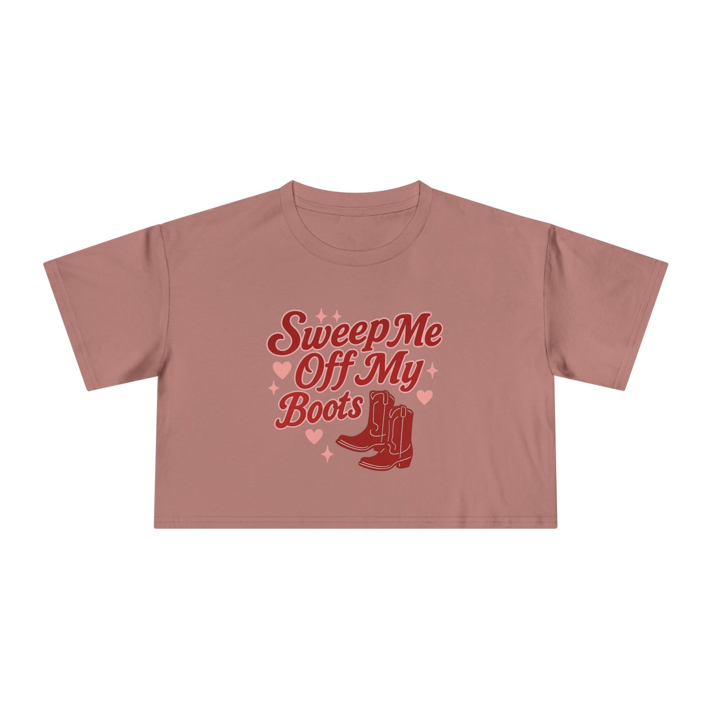 Sweep Me Off My Boots Crop Tee.