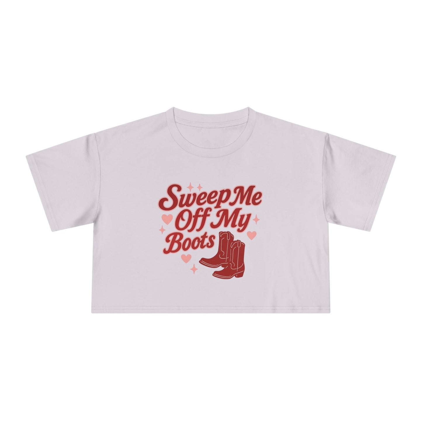 Sweep Me Off My Boots Crop Tee.