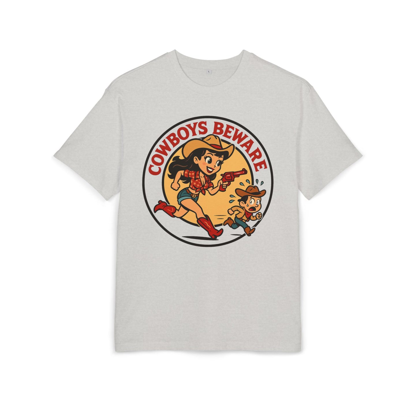 Cowboys Beware Oversize Tee.