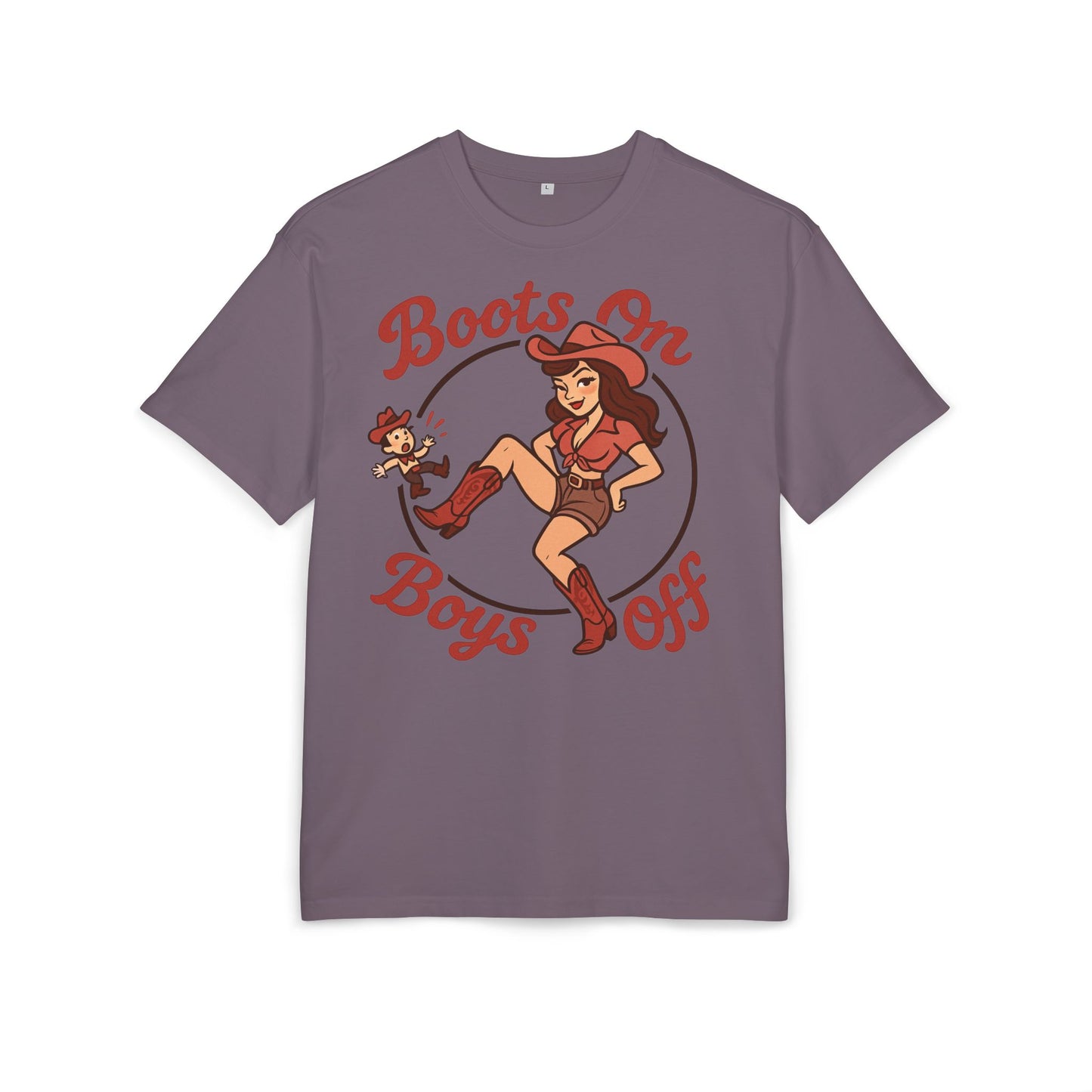 Boots On Boys Off Oversized Tee.