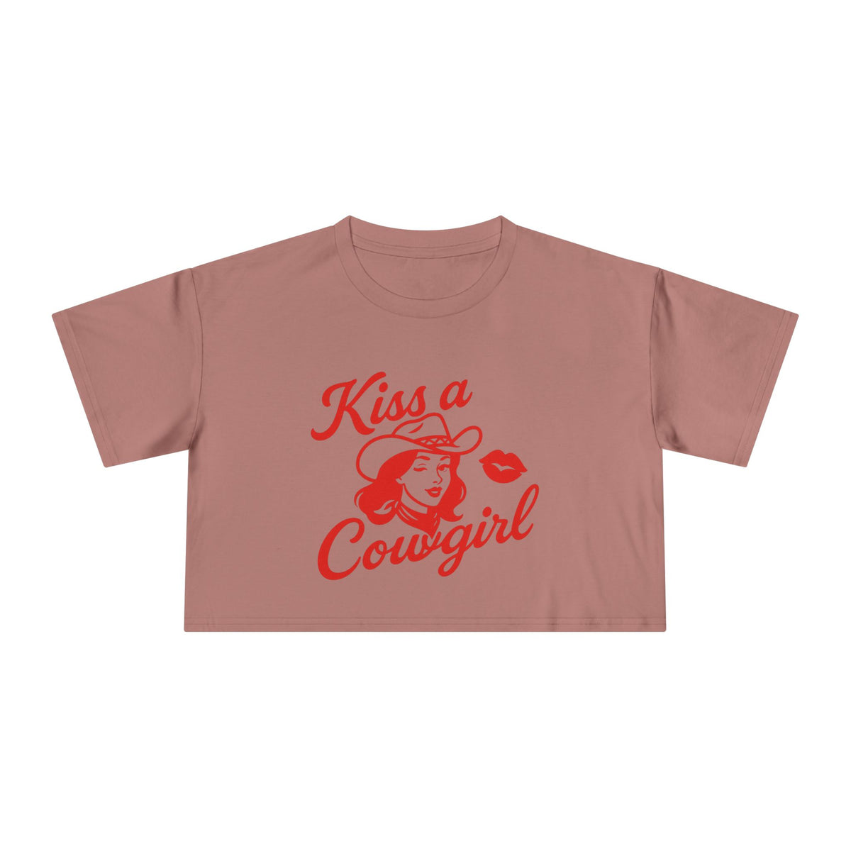Kiss a Cowgirl Crop Tee.