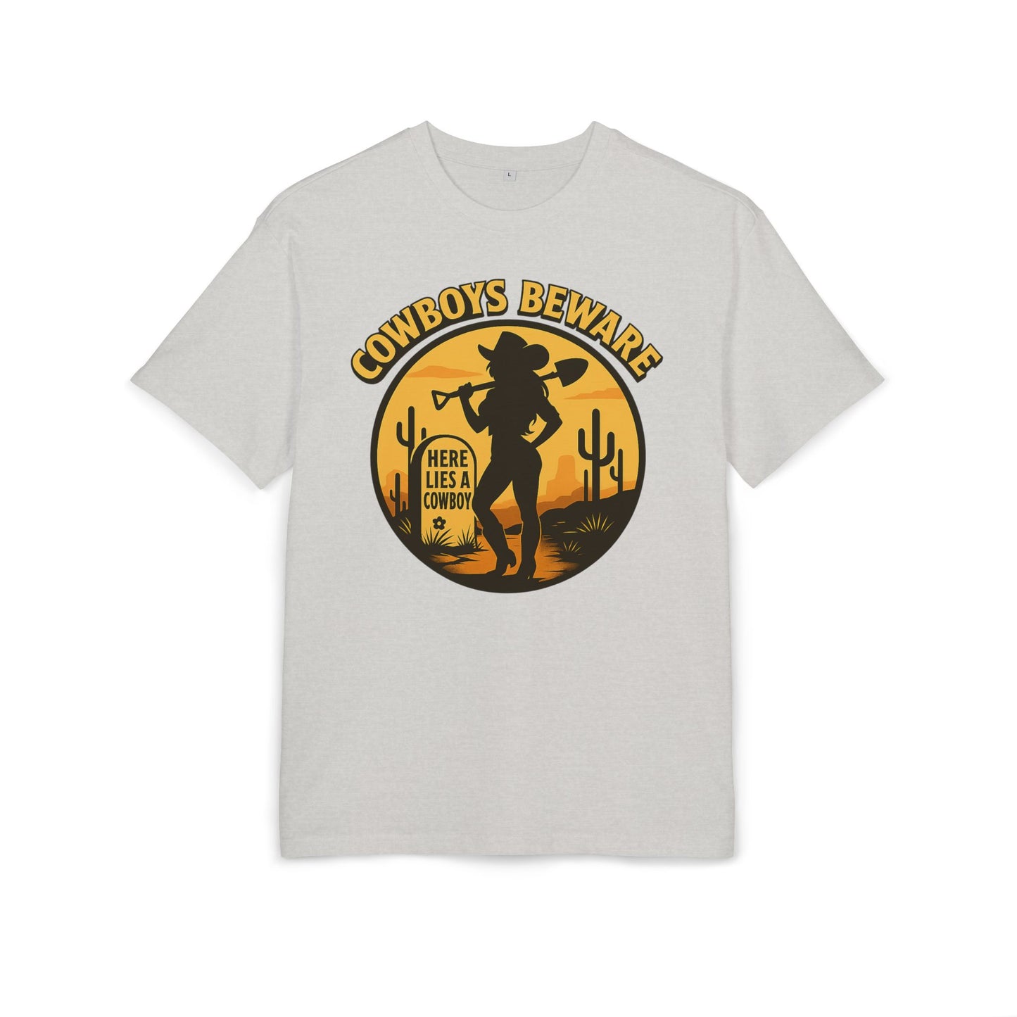 Cowboys Beware (Gravesite) Oversize Tee.