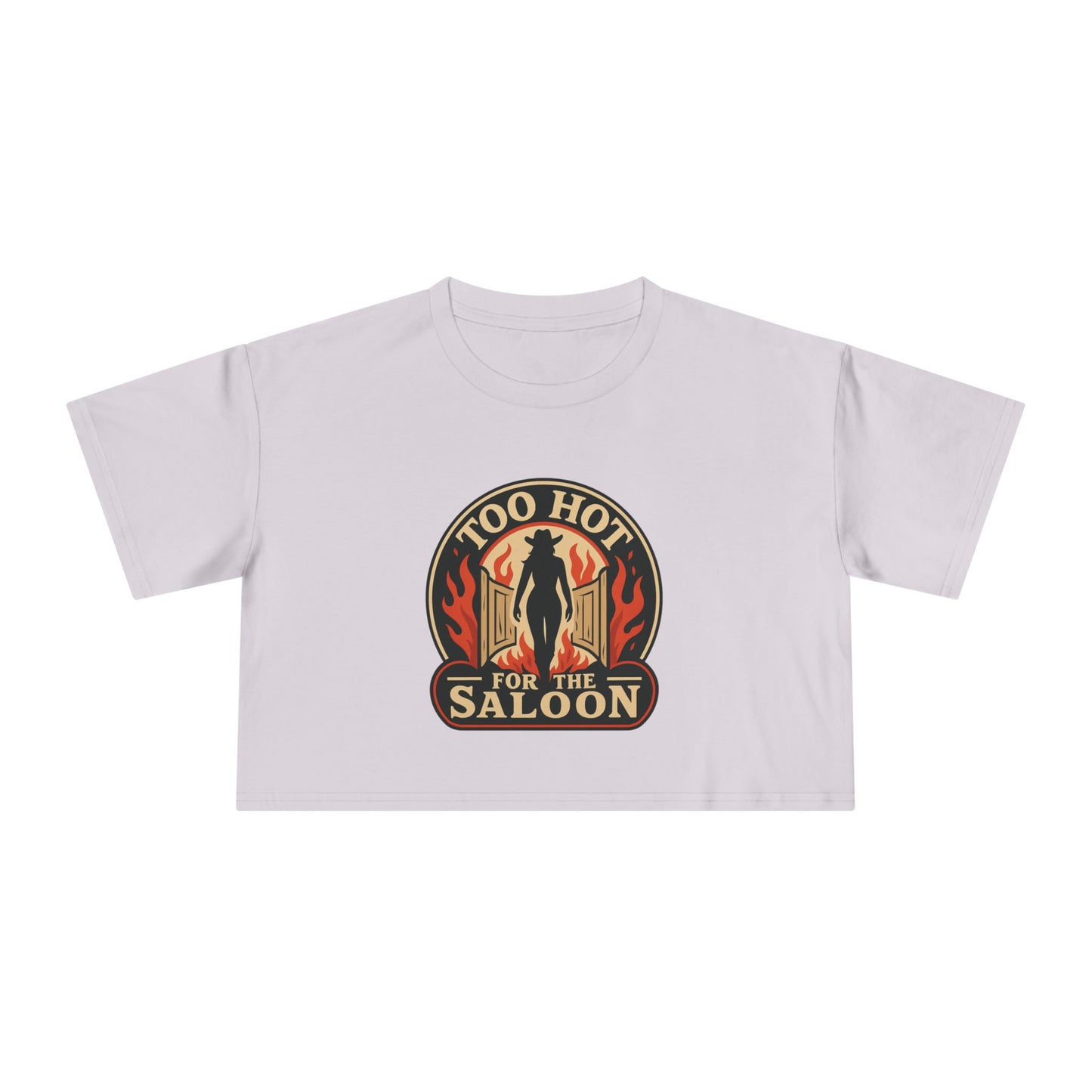 Too Hot for the Saloon Crop Tee.