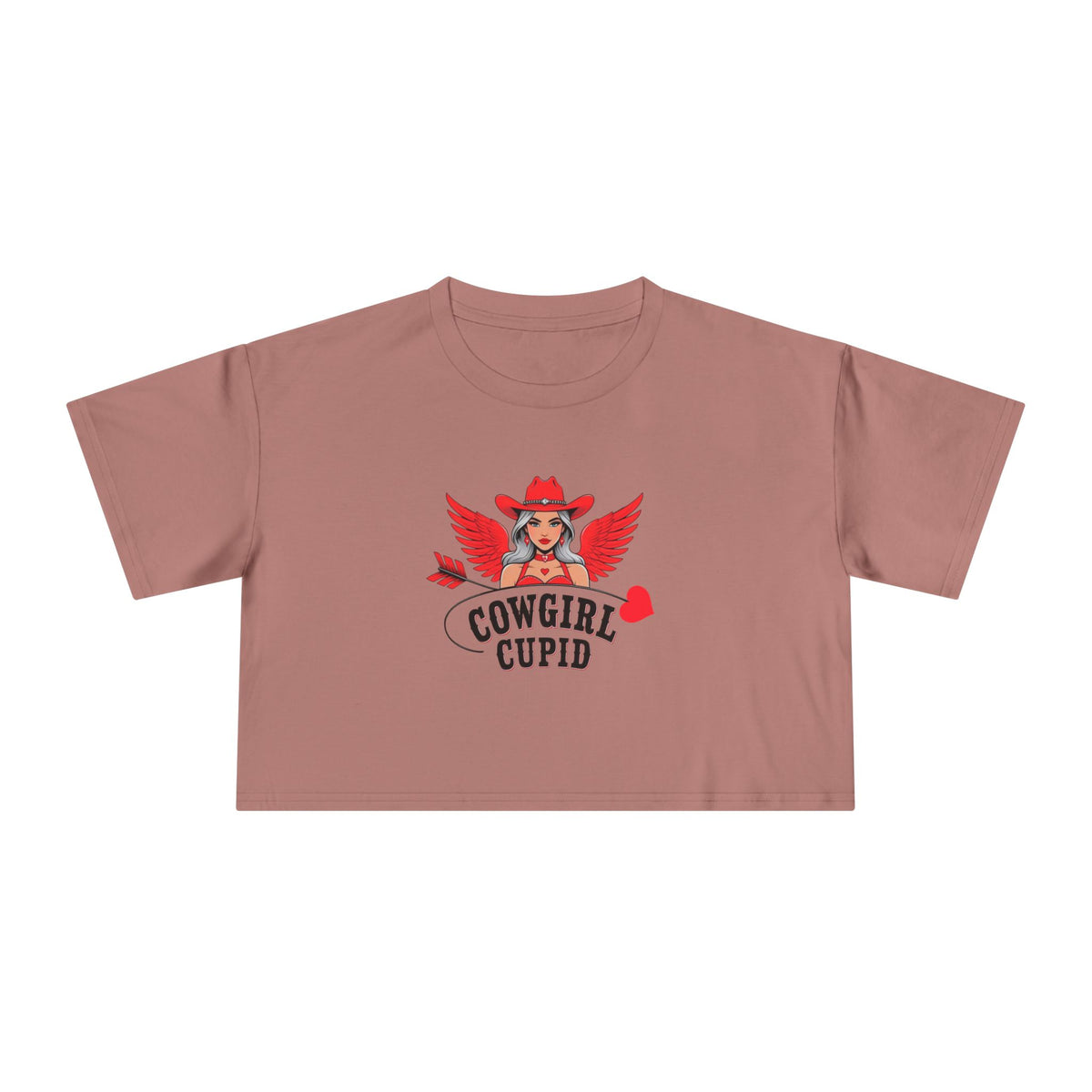 Cowgirl Cupid Crop Tee.