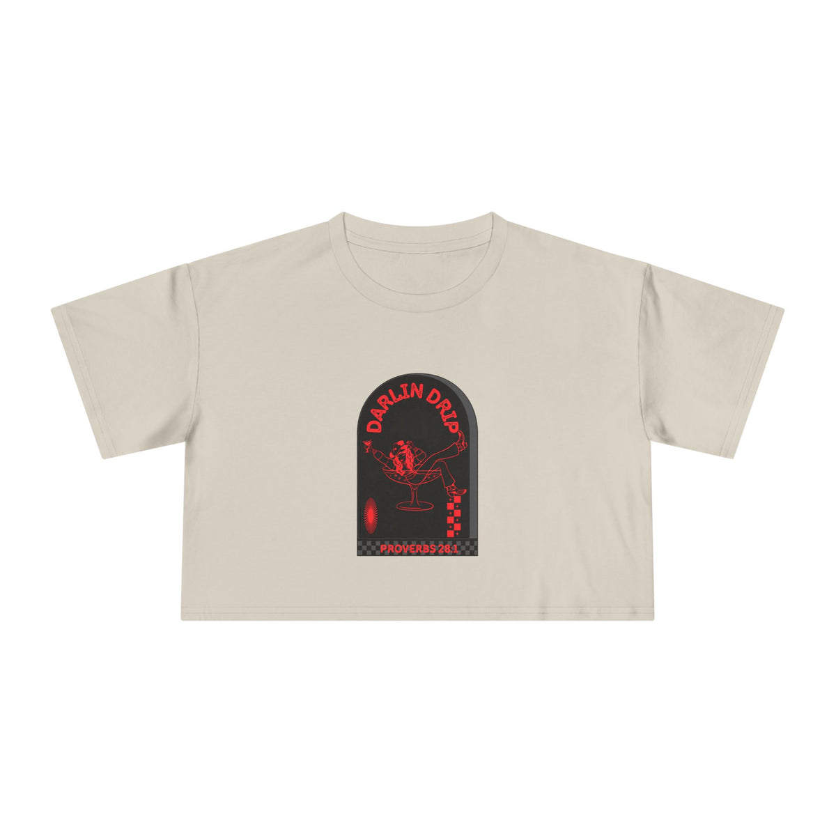 Darlin’ Drip Crop Tee.