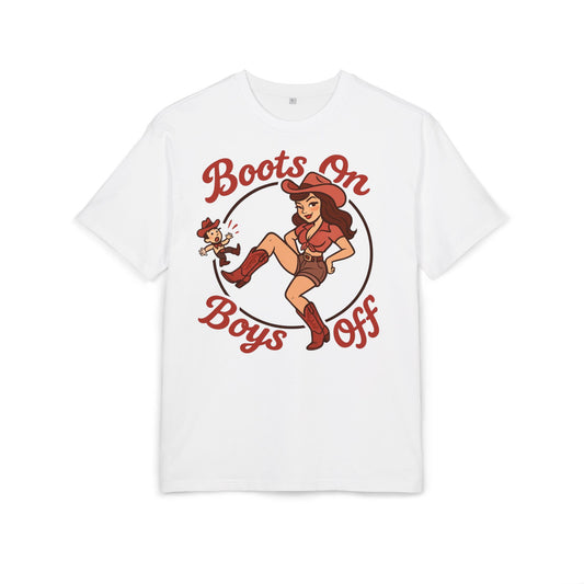 Boots On Boys Off Oversized Tee.