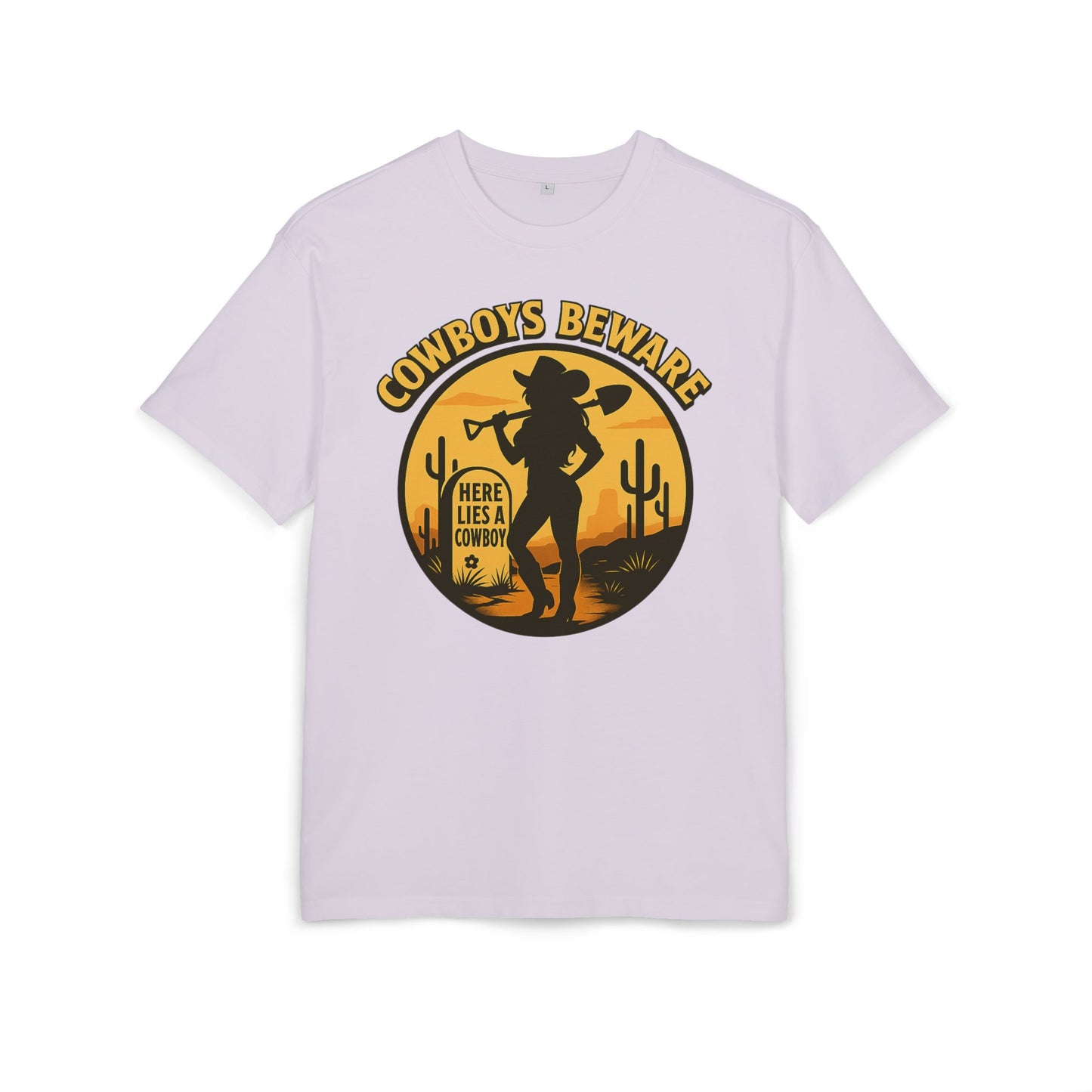 Cowboys Beware (Gravesite) Oversize Tee.