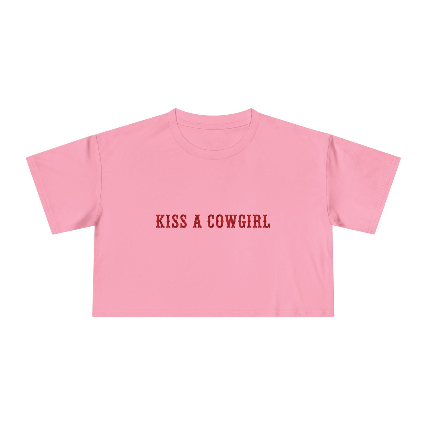 Kiss a Cowgirl Crop Tee