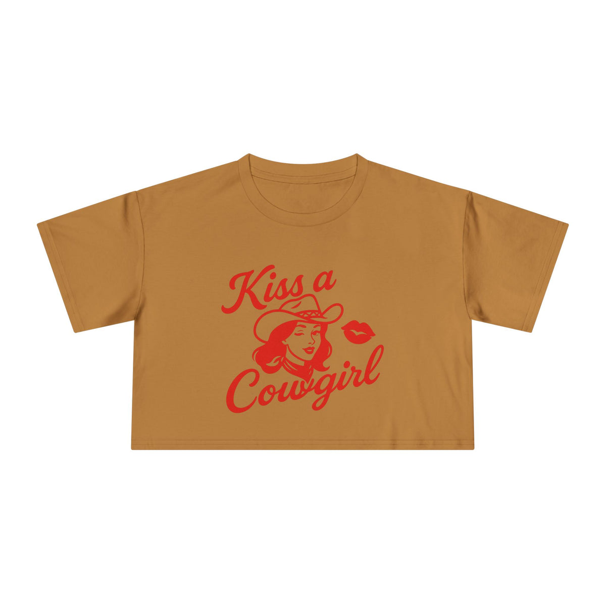 Kiss a Cowgirl Crop Tee.