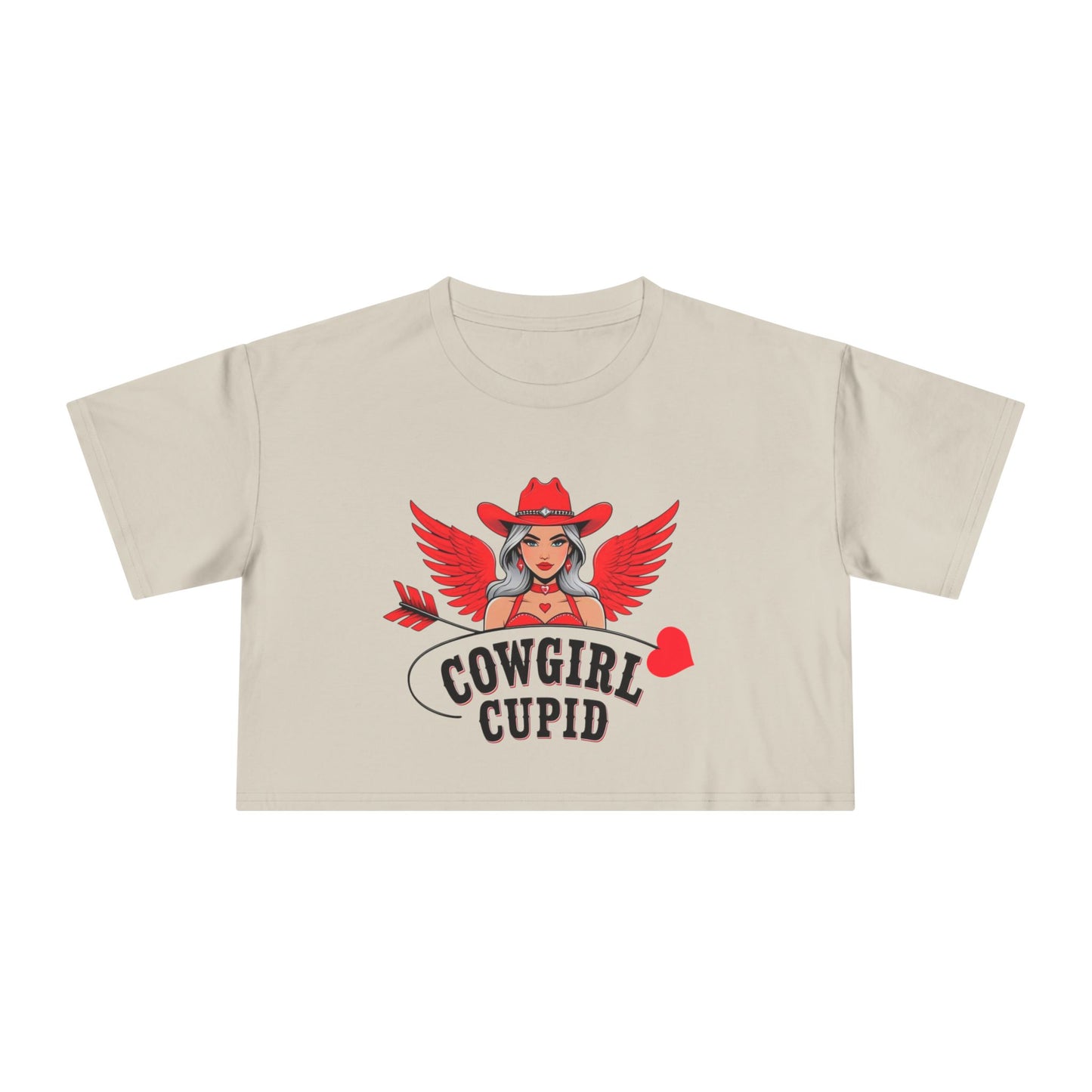 Cowgirl Cupid Crop Tee.