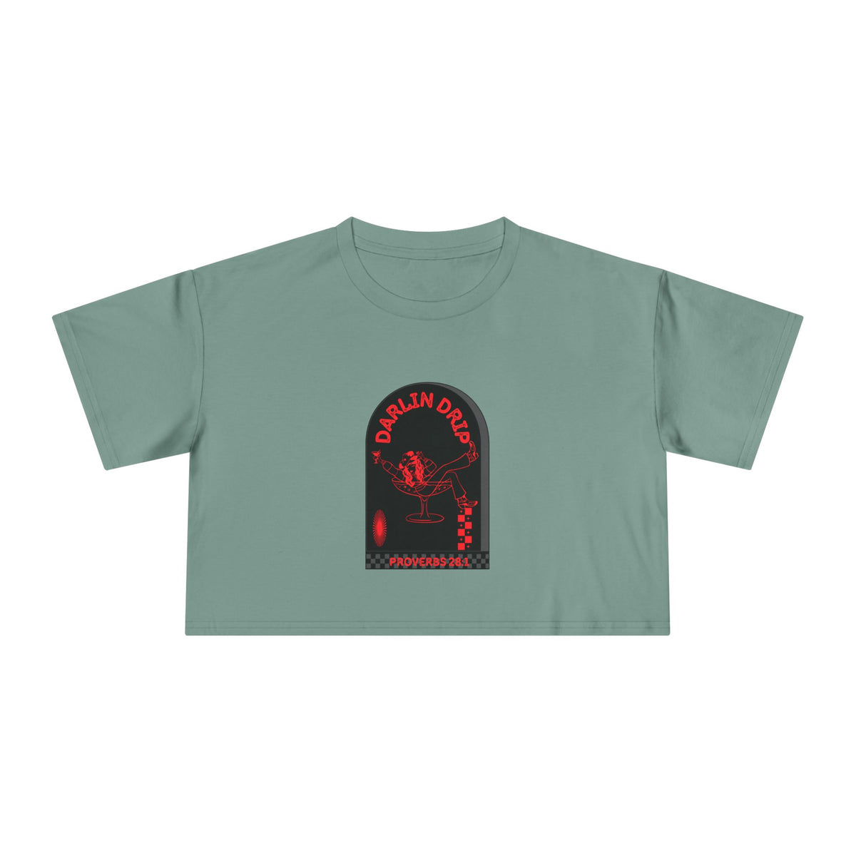 Darlin’ Drip Crop Tee.