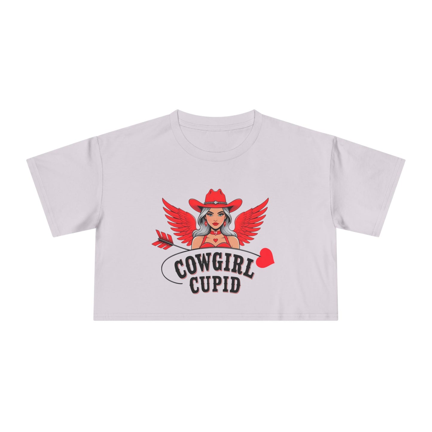 Cowgirl Cupid Crop Tee.