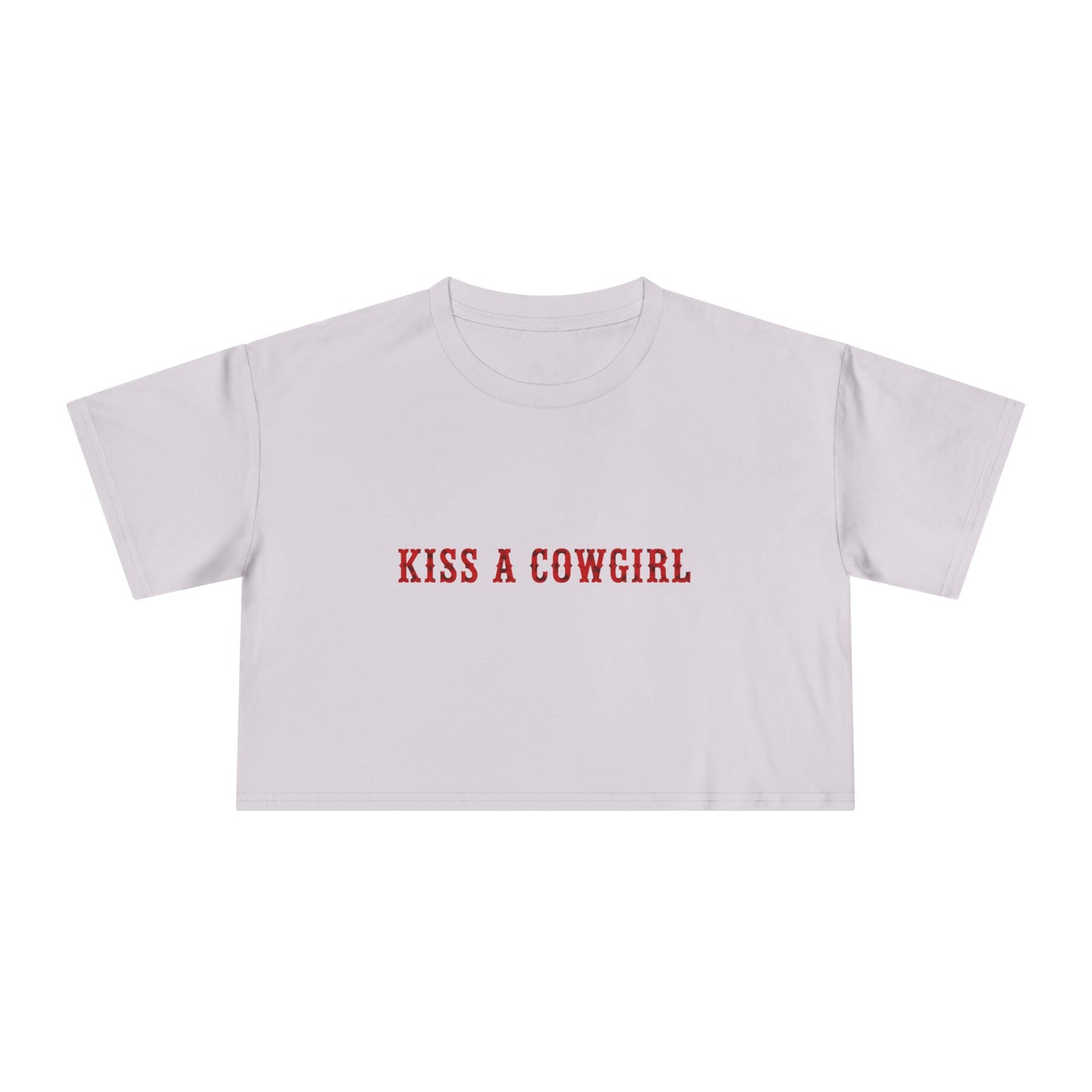 Kiss a Cowgirl Crop Tee