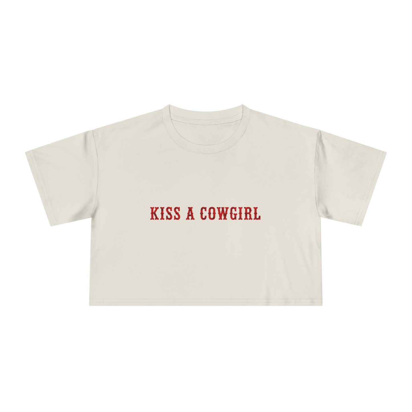 Kiss a Cowgirl Crop Tee