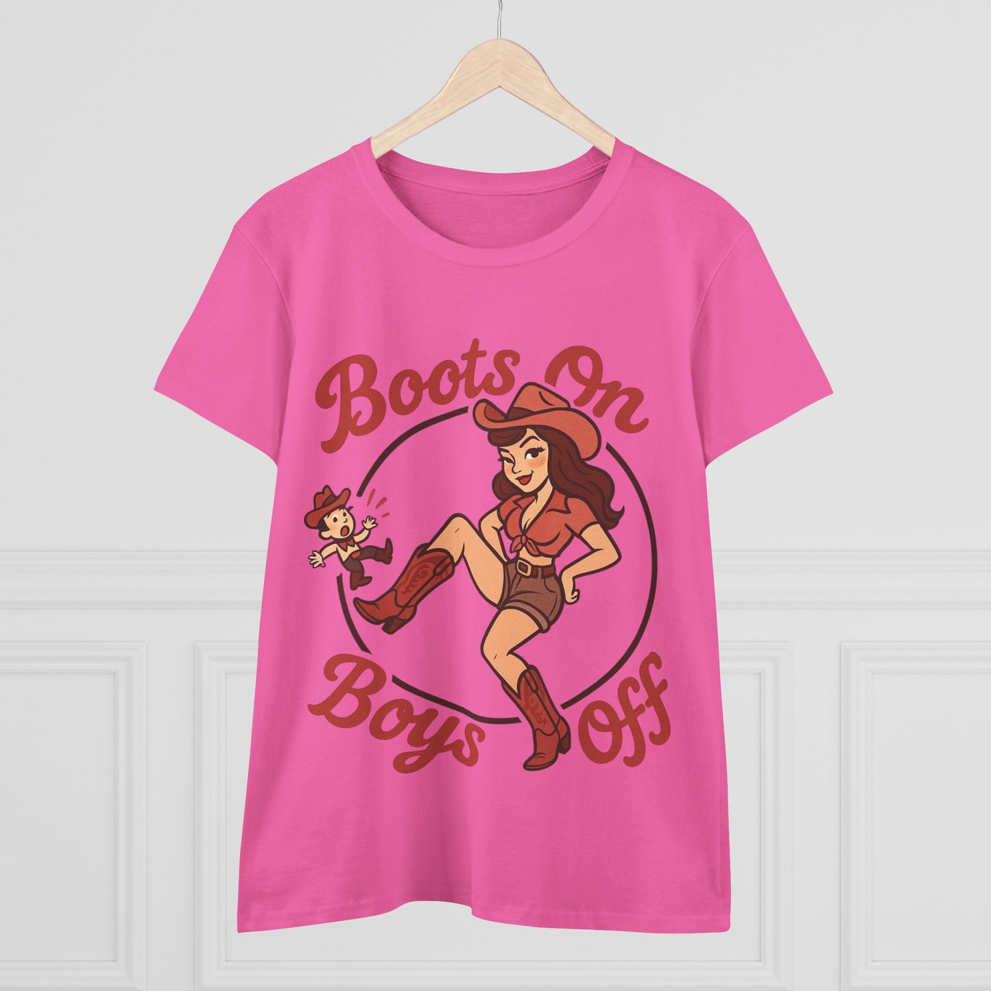 “Boots On Boys Off” Tee.