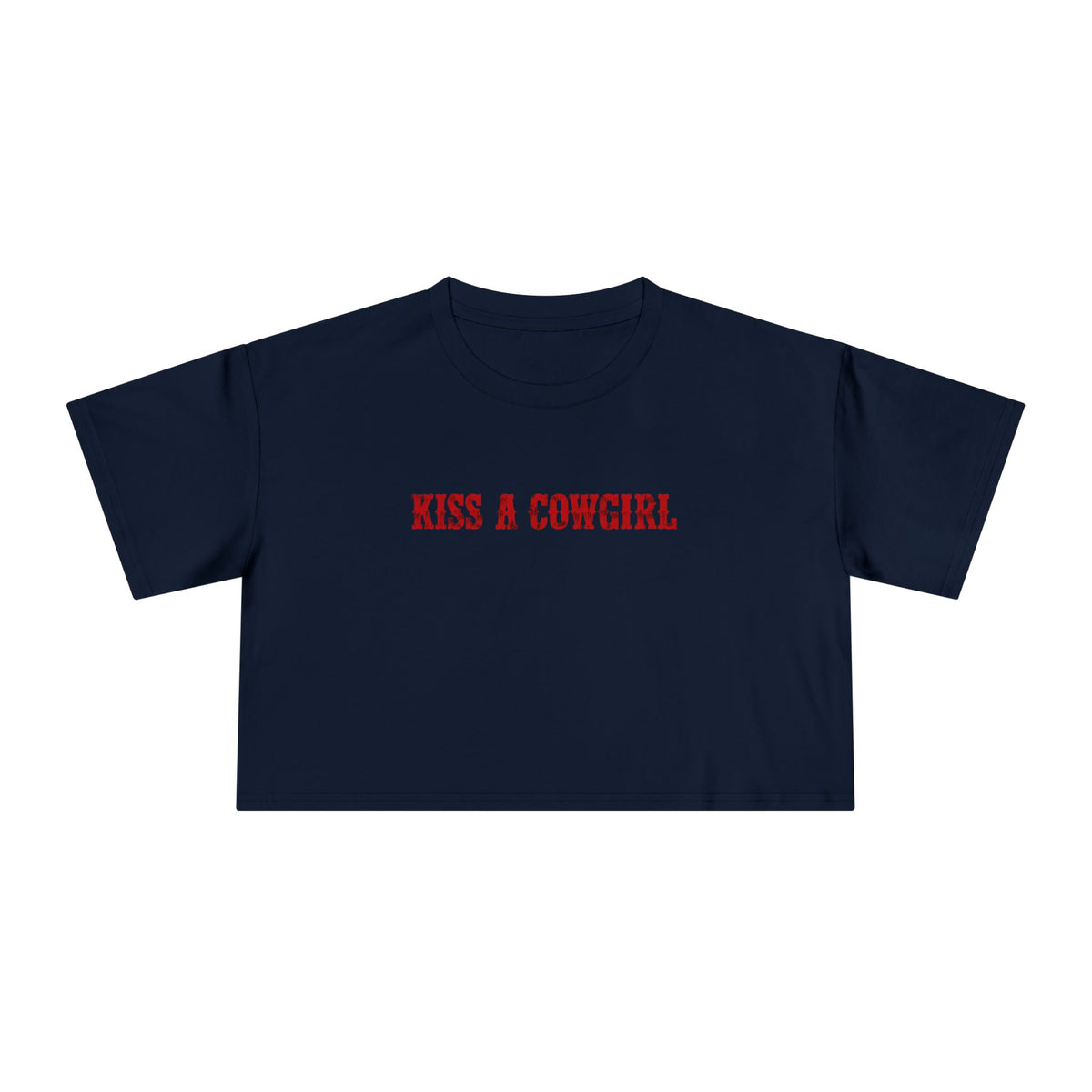 Kiss a Cowgirl Crop Tee.